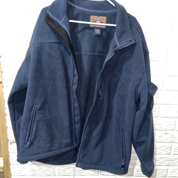 DULUTH TRADING Co Navy HEAVY THICK Fleece Jacket Full Zip Sweatshirt XL - Picture 2 of 9